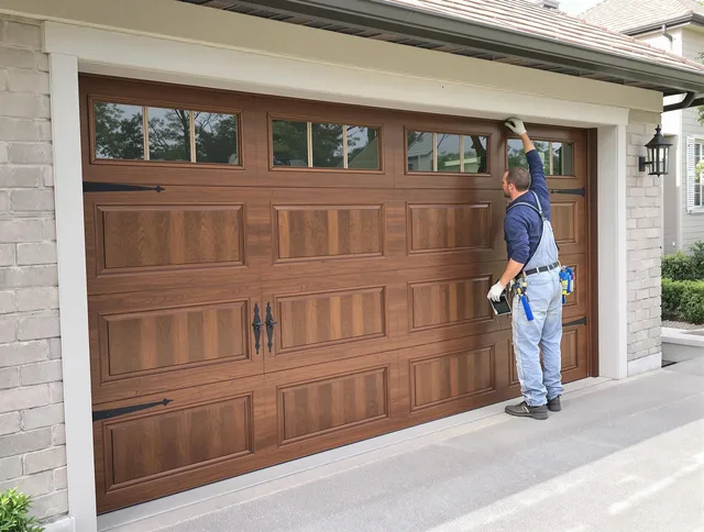 Custom garage door showcase by University Heights Garage Door Repair in University Heights
