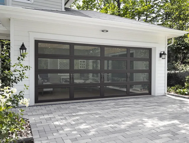 University Heights Garage Door Repair design specialist presenting custom garage door options to University Heights homeowner