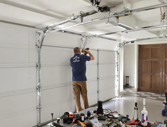 University Heights Garage Door Repair certified technician performing precision garage door repair in University Heights