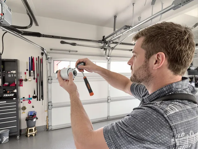 Garage door opener repair service by University Heights Garage Door Repair in University Heights