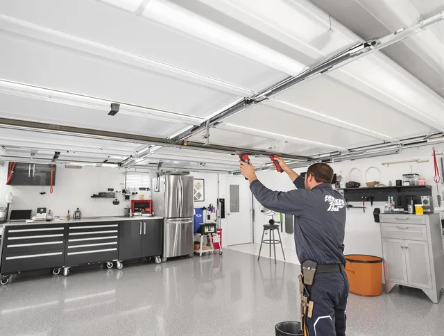 Overhead garage door repair service by University Heights Garage Door Repair in University Heights