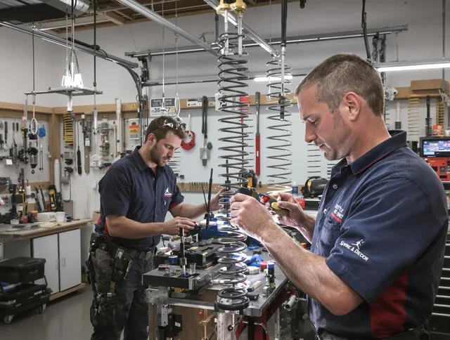 Garage door spring repair service by University Heights Garage Door Repair in University Heights
